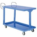 Vestil Easy Access Steel Stock Truck, Steel, 2 Shelves, 1200 lb EASY-A-2448